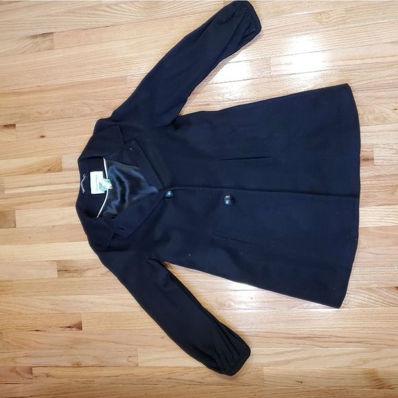 Banana Republic Black Wool Coat - Picture 6 of 9